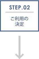 STEP.02 ご利用の決定